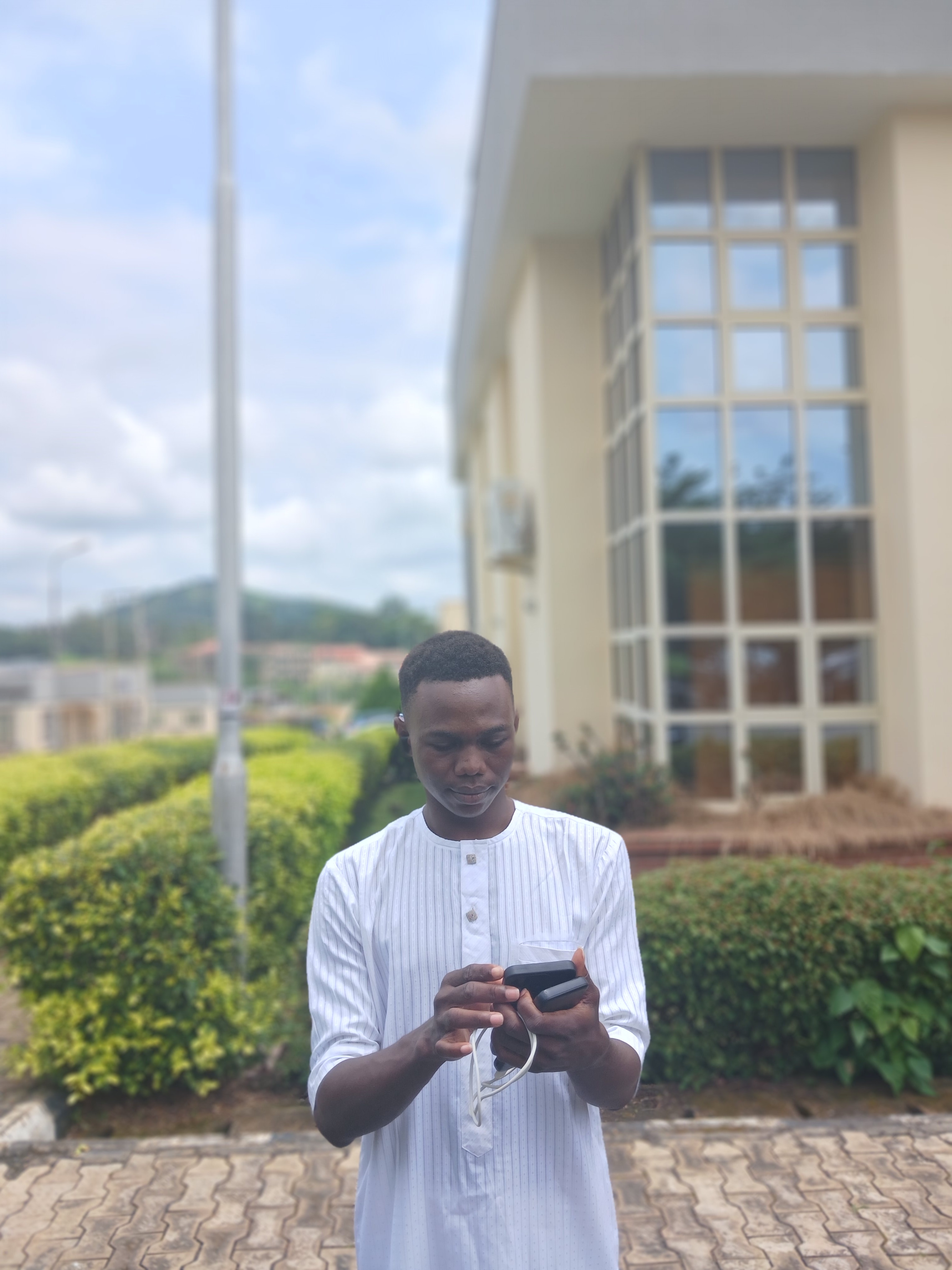pretending to be busy